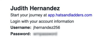 Login Information for Hats and Ladders